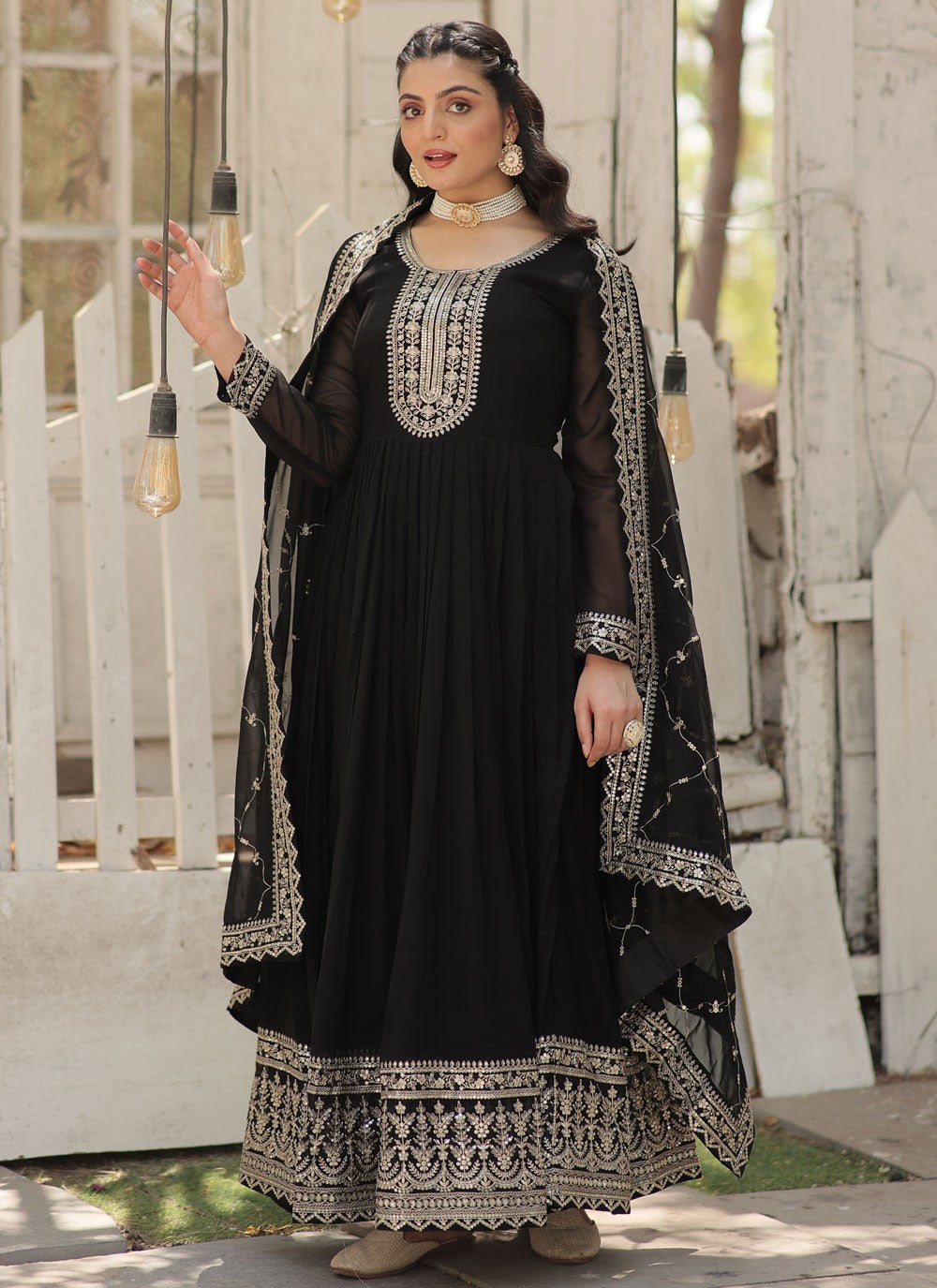 Faux Georgette Gown - G1469