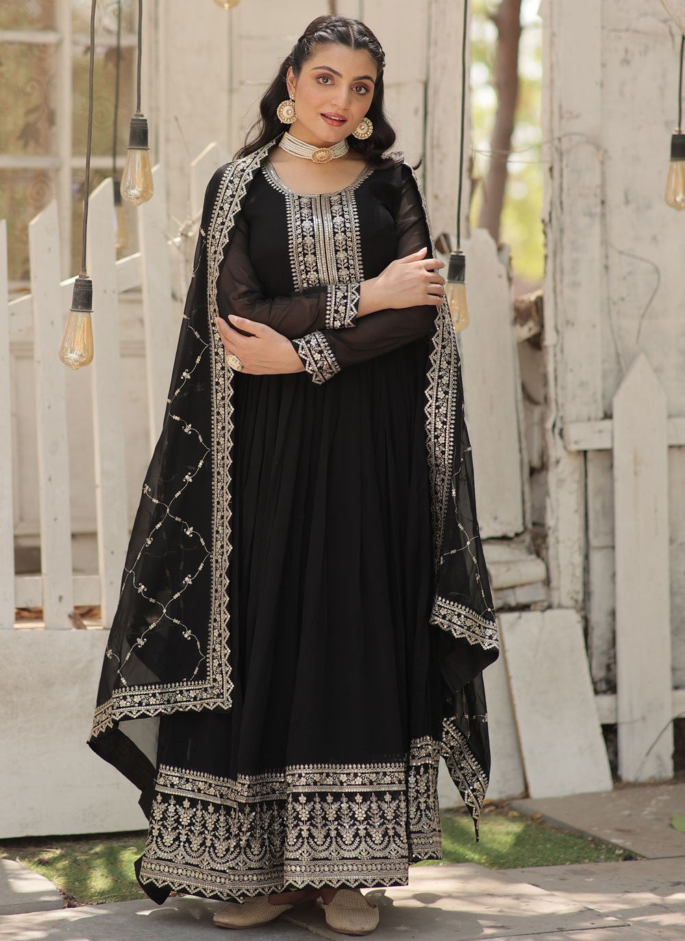 Faux Georgette Gown - G1469