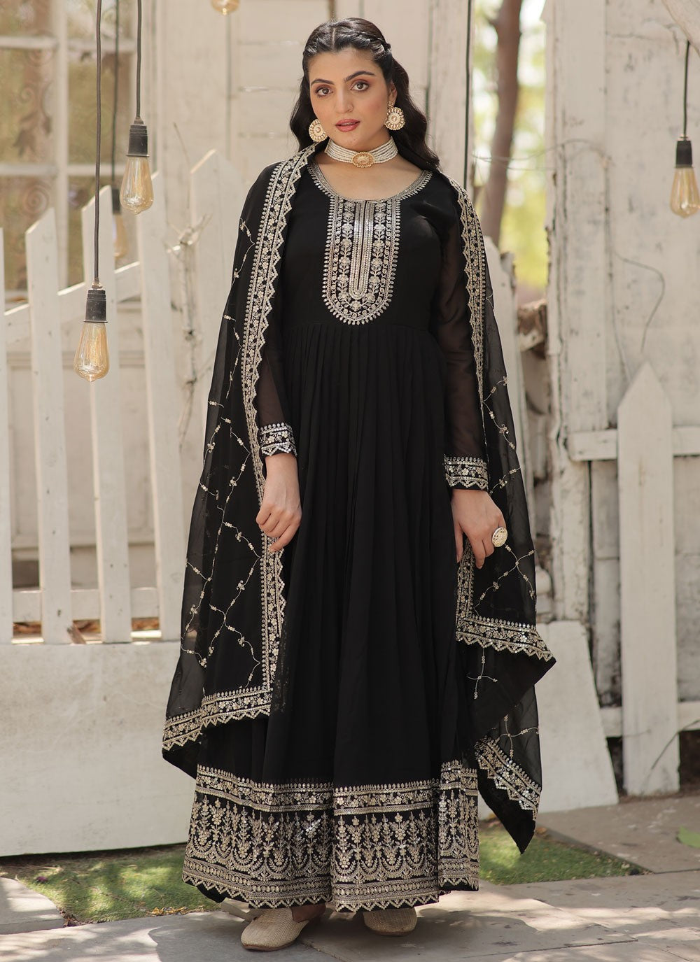 Faux Georgette Gown - G1469