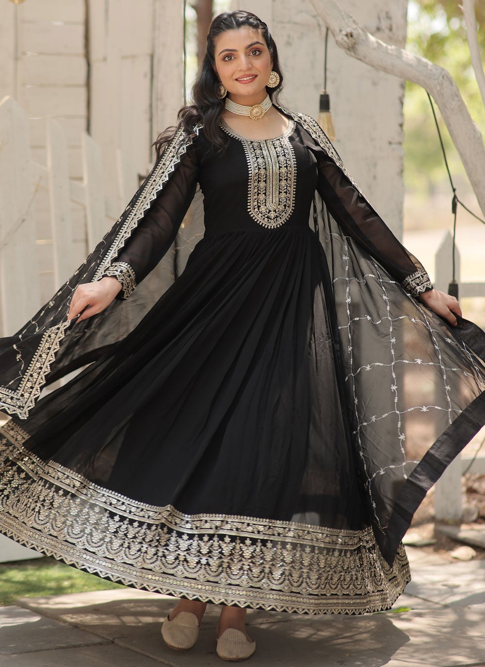 Faux Georgette Gown - G1469