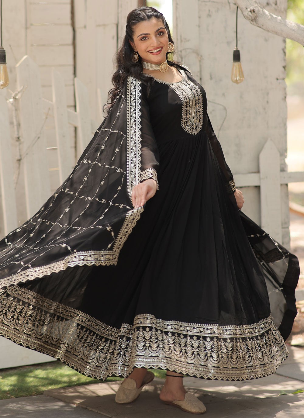 Faux Georgette Gown - G1469
