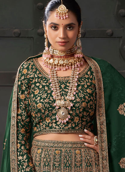 Cord Georgette Readymade Lehenga Choli - L2452