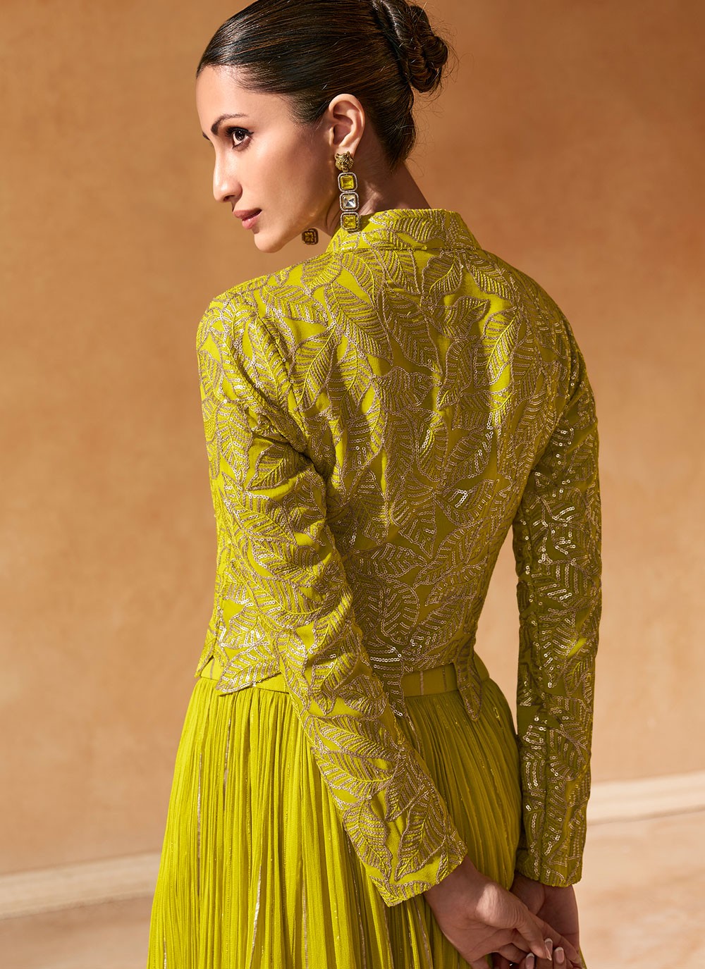 Jacquard Ceremonial, Mehandi & Sangeet, Reception Readymade Lehenga Choli L3500