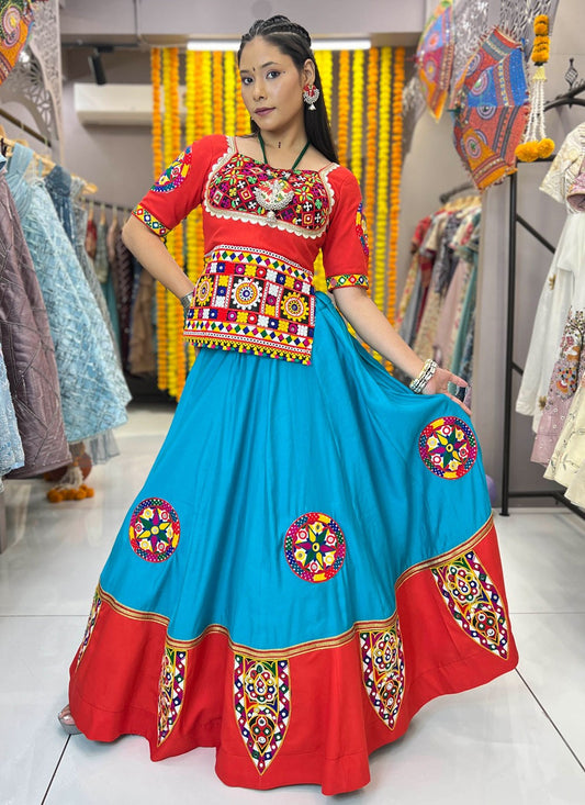 Lace Silk Readymade Lehenga Choli - L2291