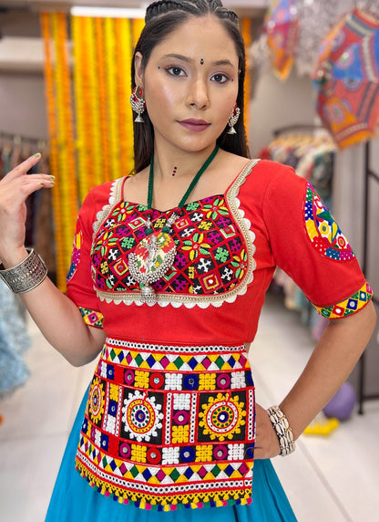 Lace Silk Readymade Lehenga Choli - L2291