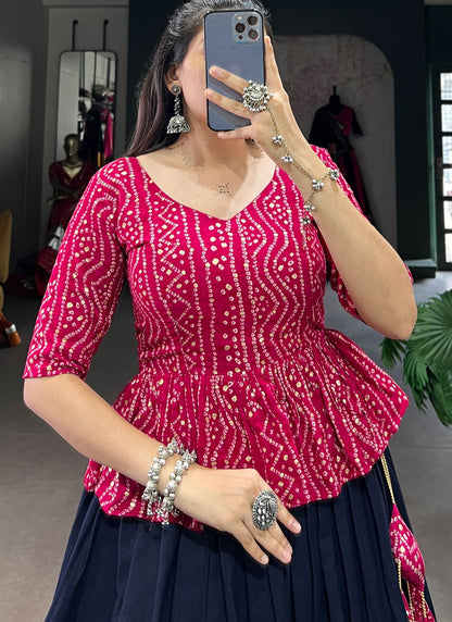 Lace Cotton Readymade Lehenga Choli - L2877