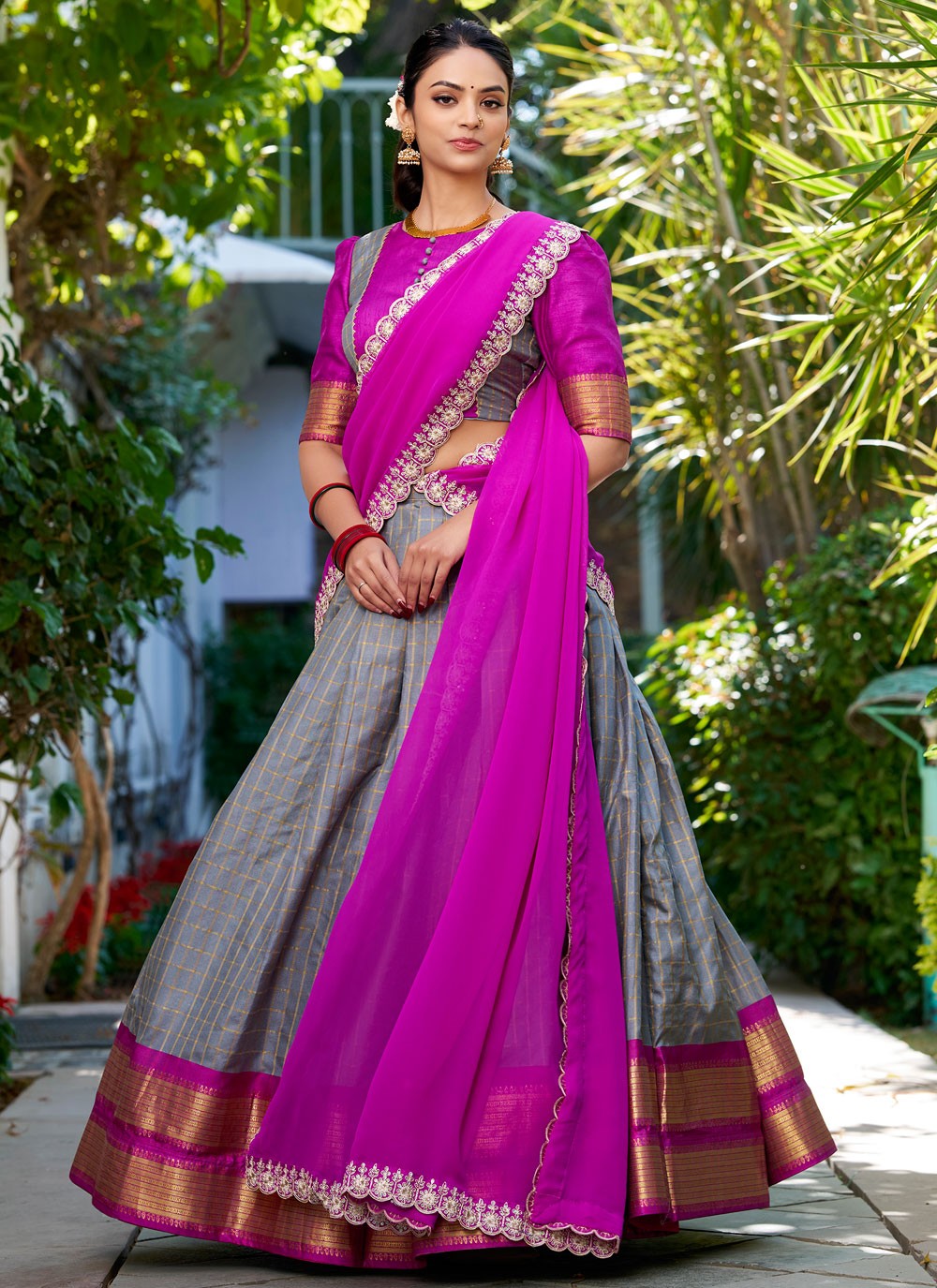 Fancy Fabric Ceremonial, Festival, Mehandi & Sangeet Readymade Lehenga Choli L3560