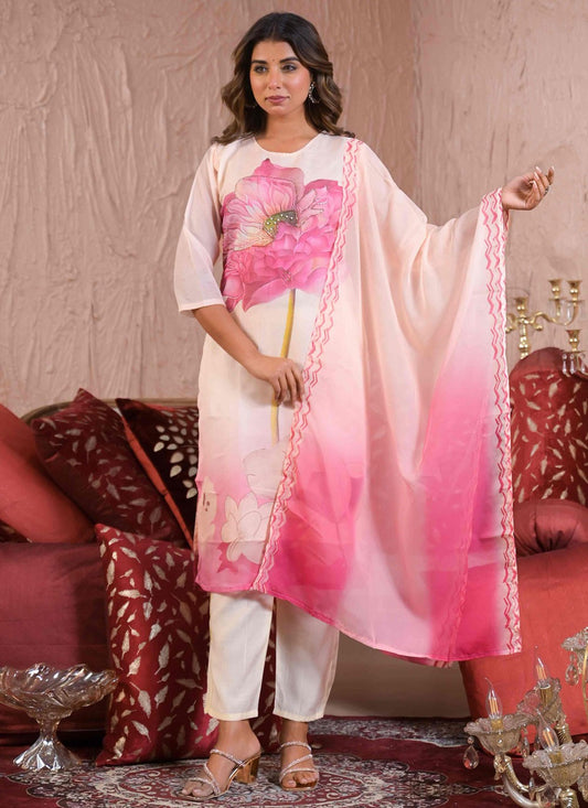 Archive Floral Printed, Moti 316785 White T6819