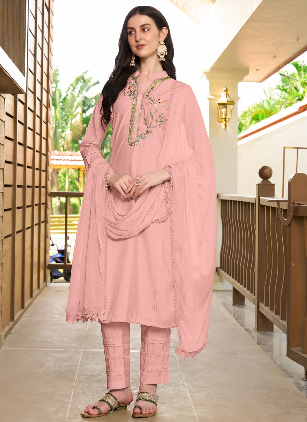 Art Silk Salwar Suit - T3746