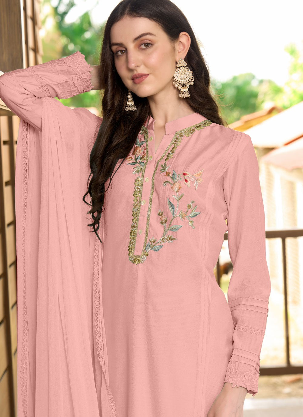 Art Silk Salwar Suit - T3746