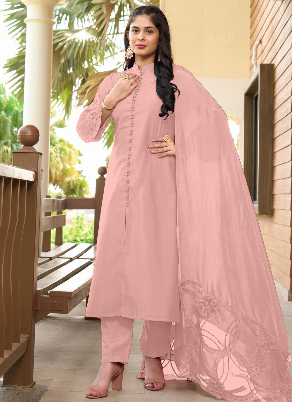 Art Silk Salwar Suit - T3746