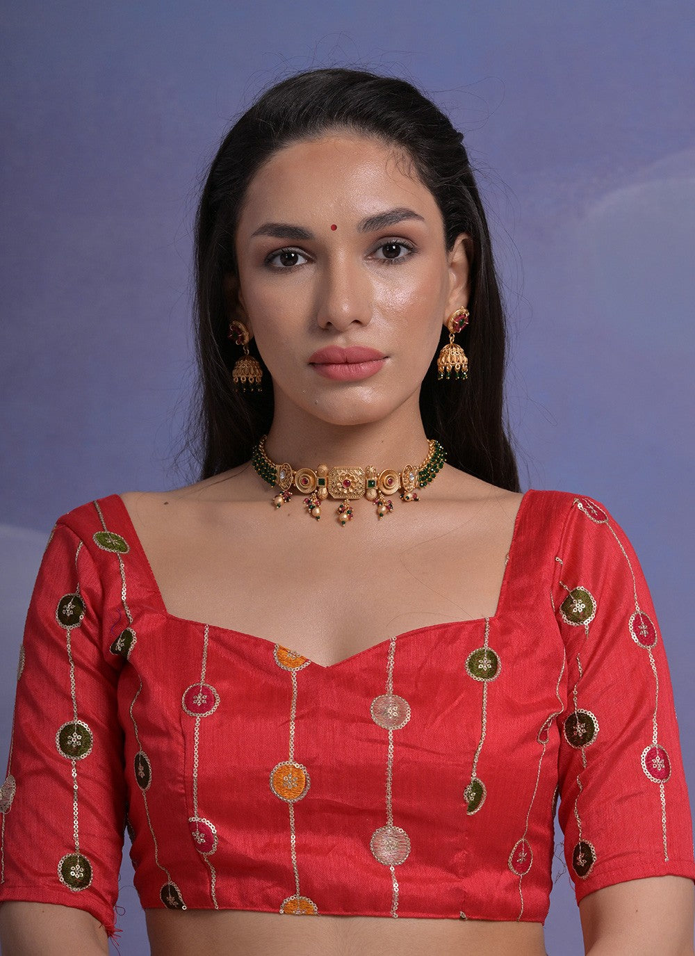 Trendy Border Work Georgette Saree - S4872