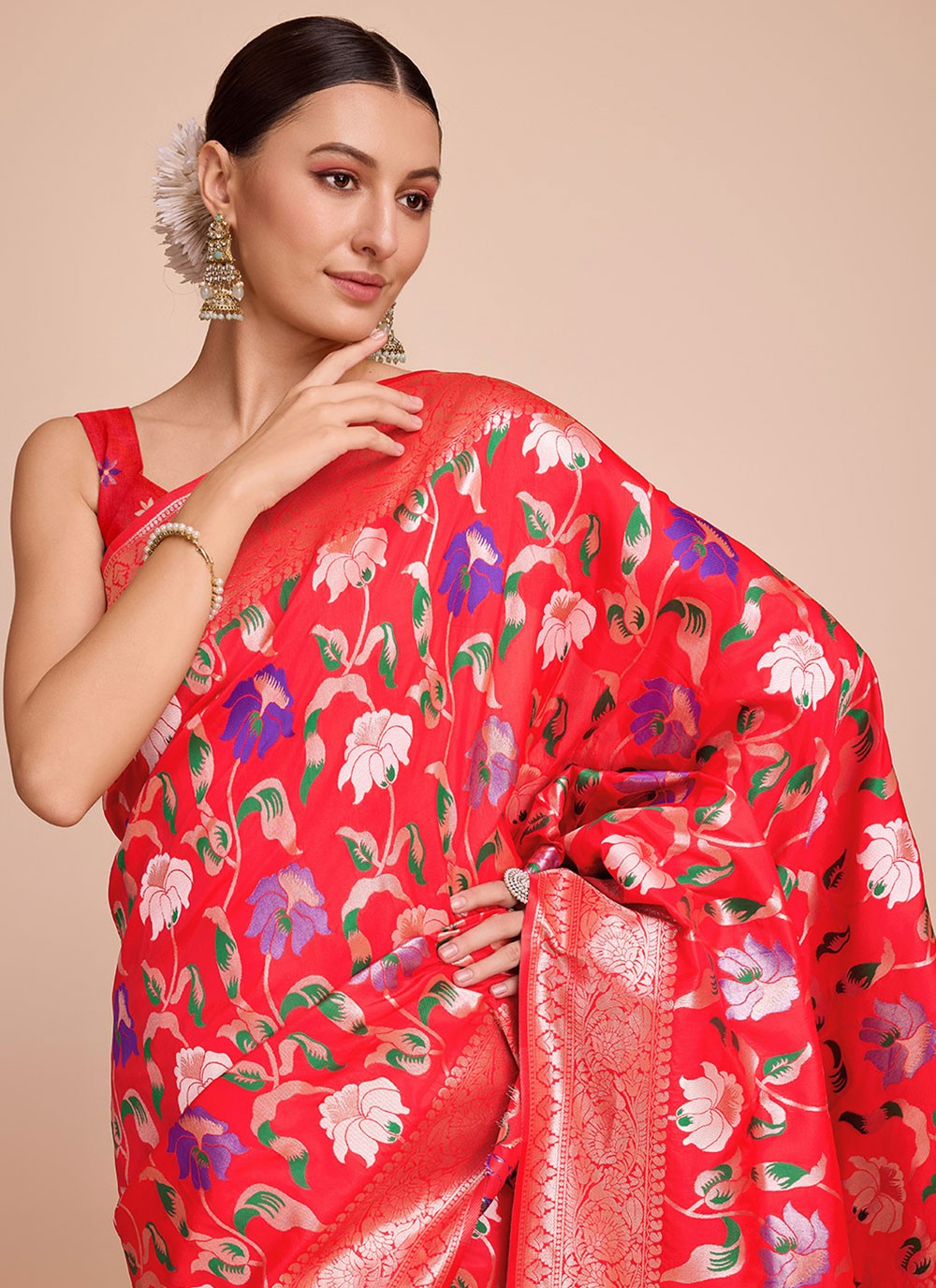 Classic Meenakari Paithni, Silk Saree - S6771