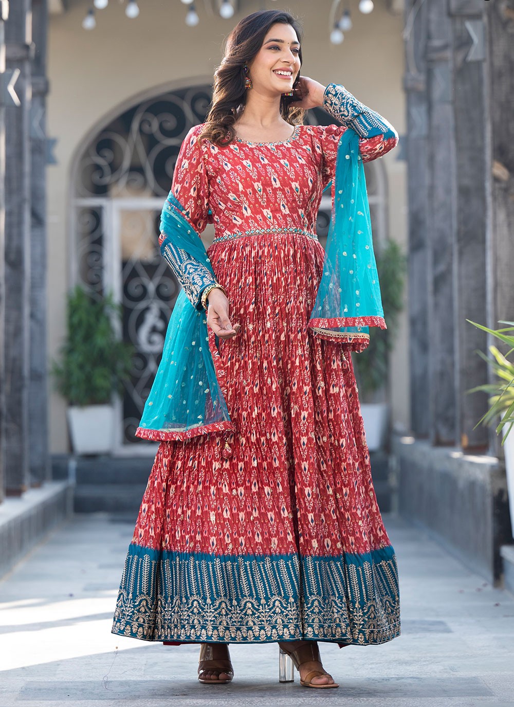 Georgette, Silk Gown - G1291