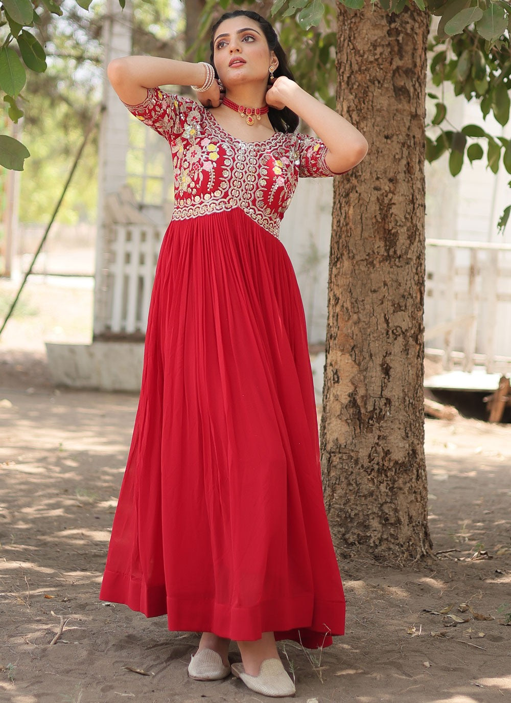 Faux Georgette Gown - G1466