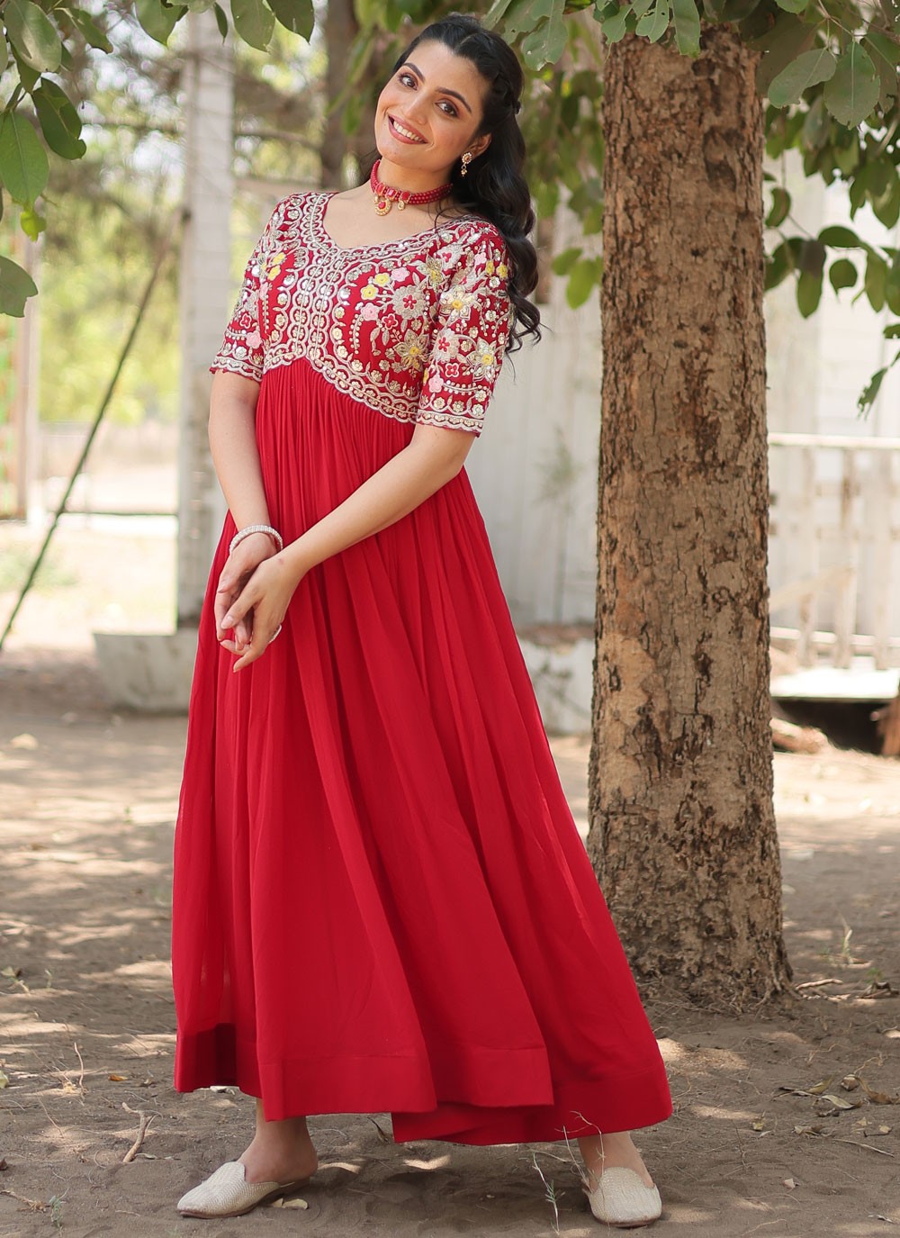 Faux Georgette Gown - G1466