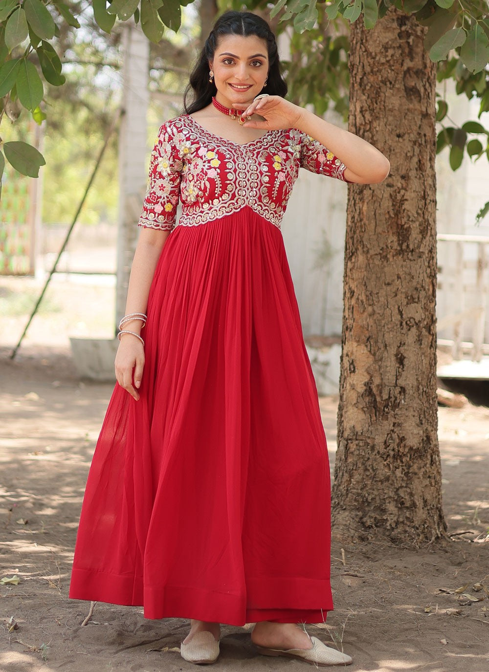 Faux Georgette Gown - G1466