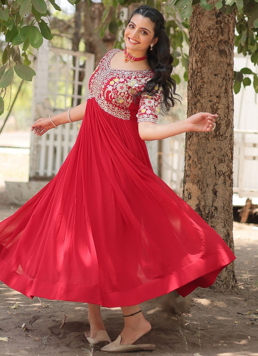 Faux Georgette Gown - G1466