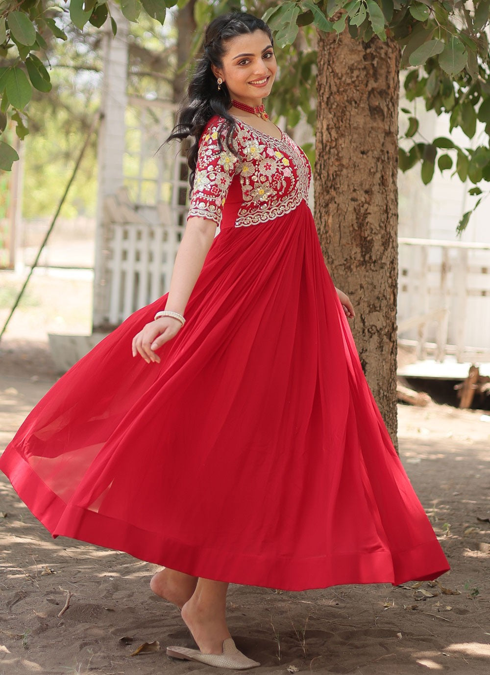 Faux Georgette Gown - G1466