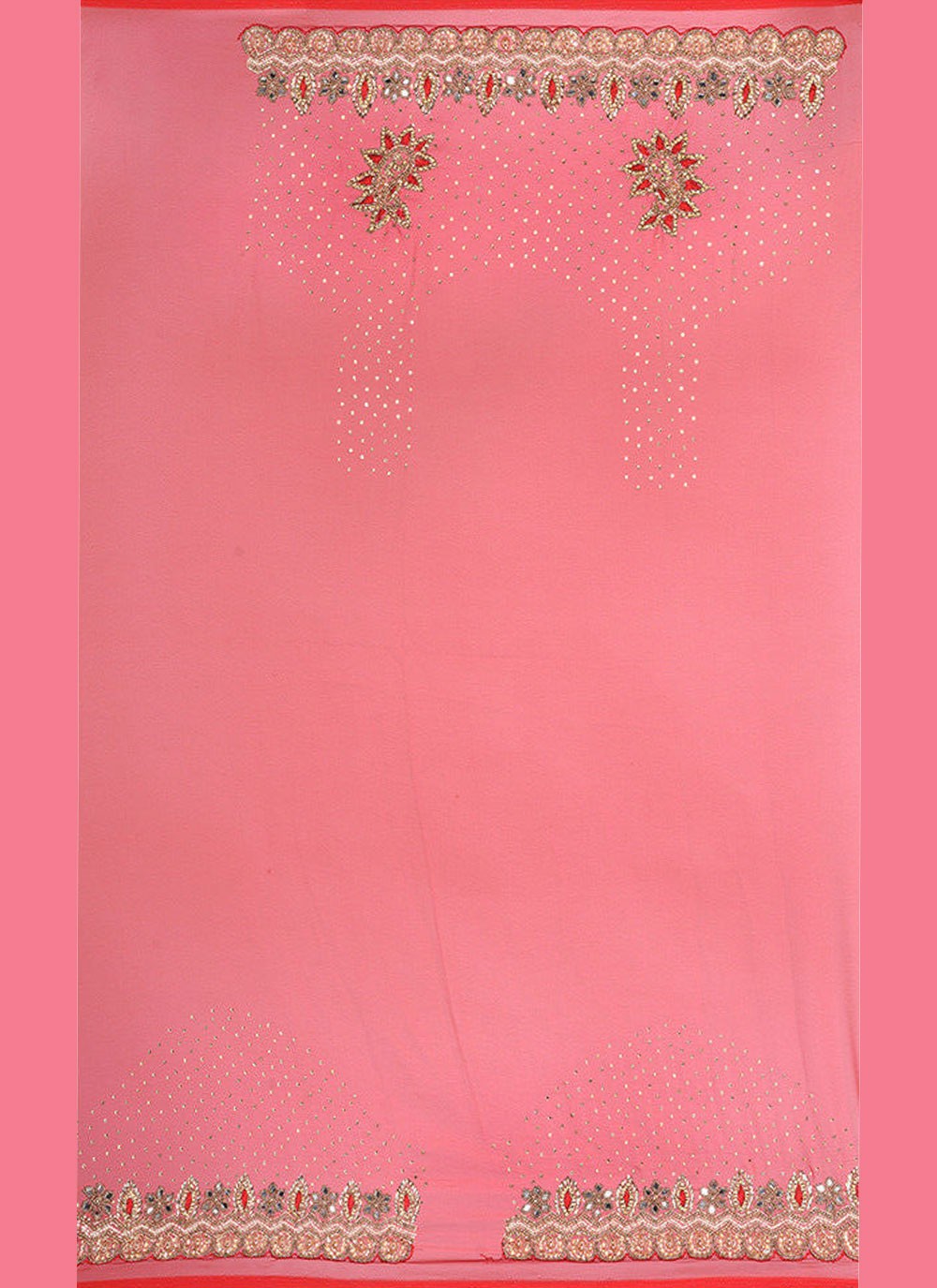 Classic Embroidered Georgette Saree - S7711