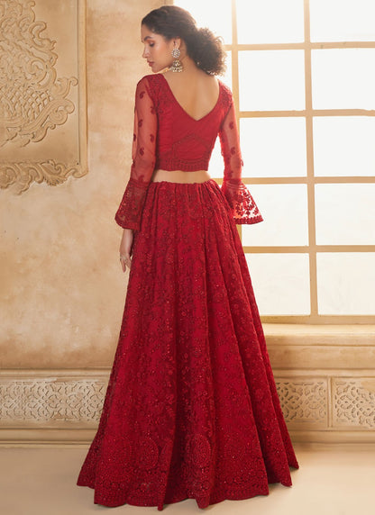 Cord Net A - Line Lehenga - L2728