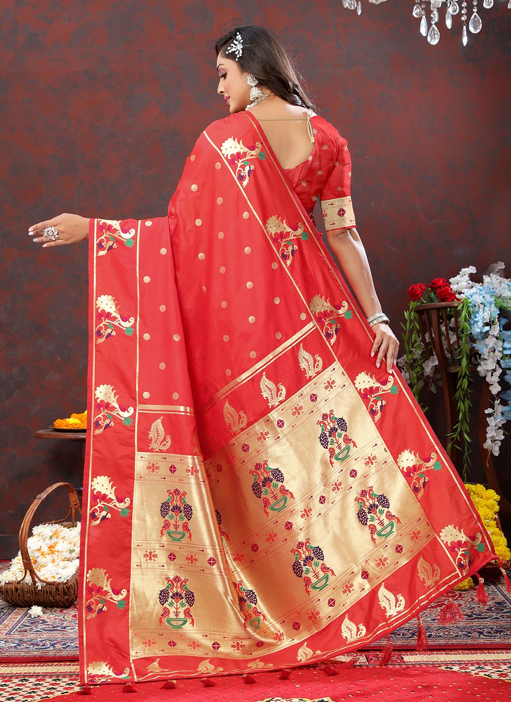 Trendy Meenakari Silk Saree - S4722