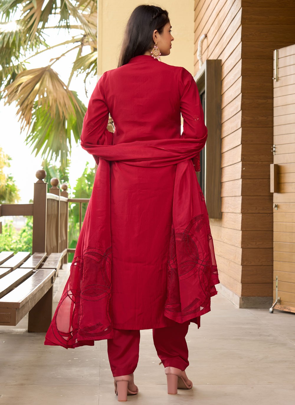 Art Silk Salwar Suit - T3746