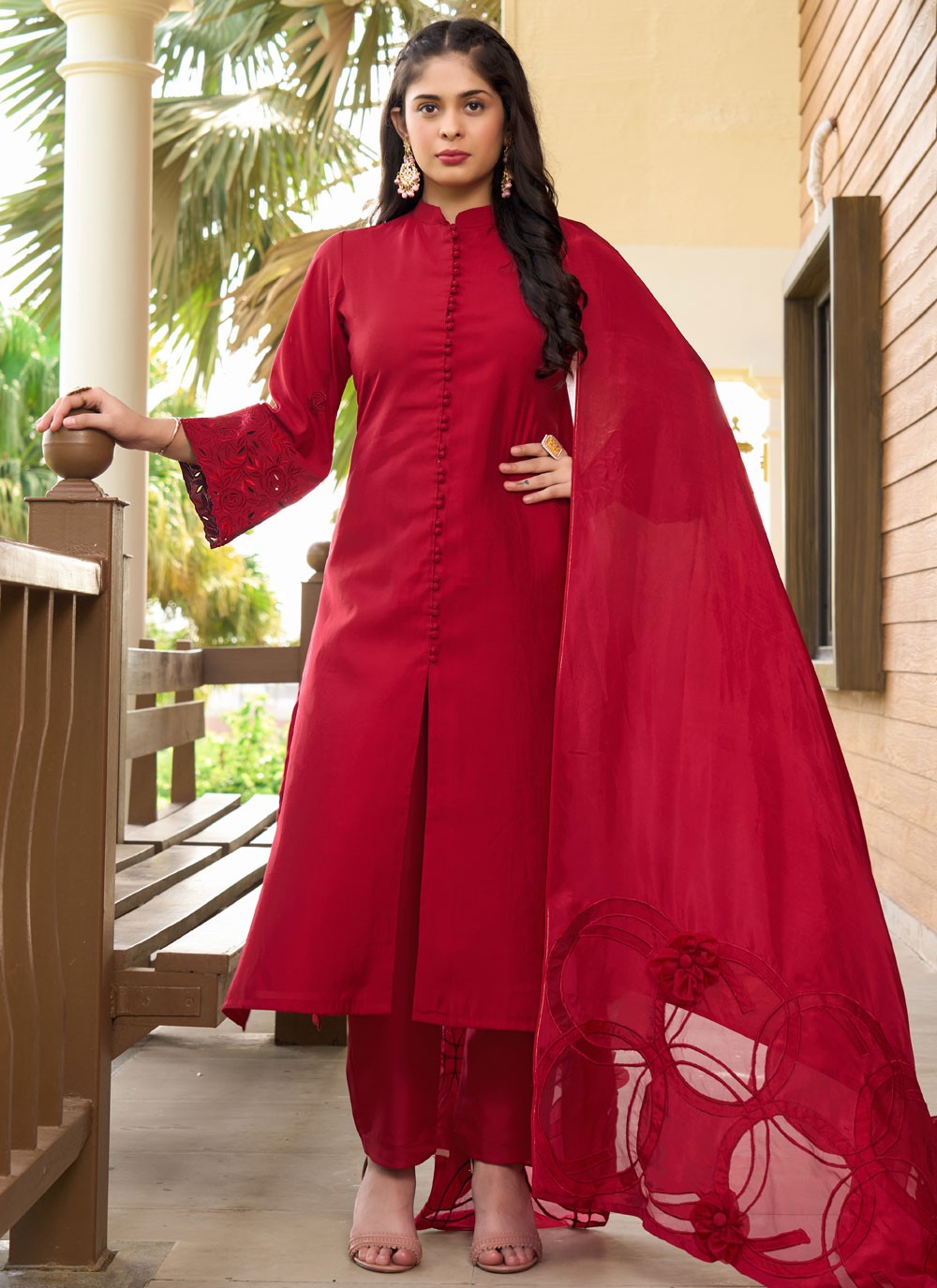 Art Silk Salwar Suit - T3746