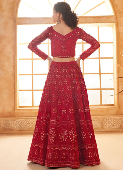 Cord Net A - Line Lehenga - L2728