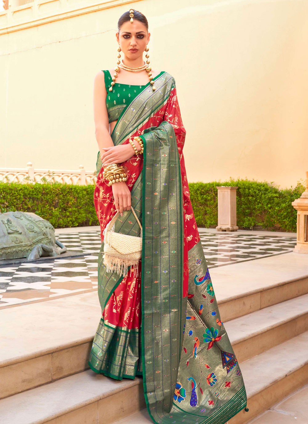 Casual Woven Silk Saree - S6088