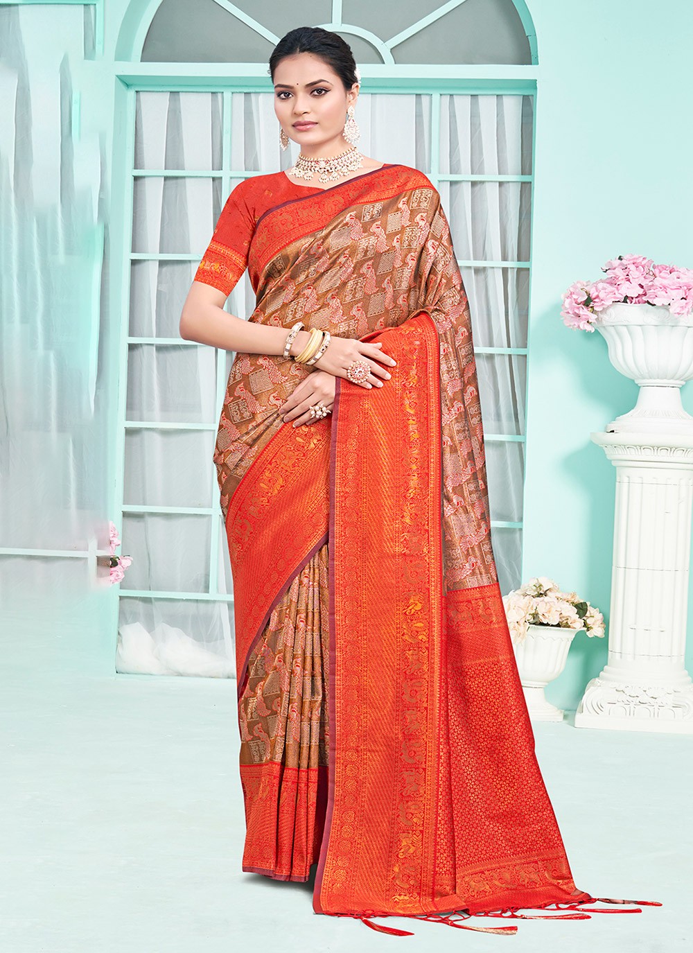 Classic Woven Silk Saree - S6605