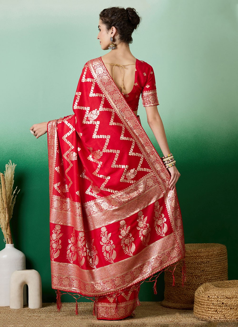Classic Woven Cotton Saree - S6963