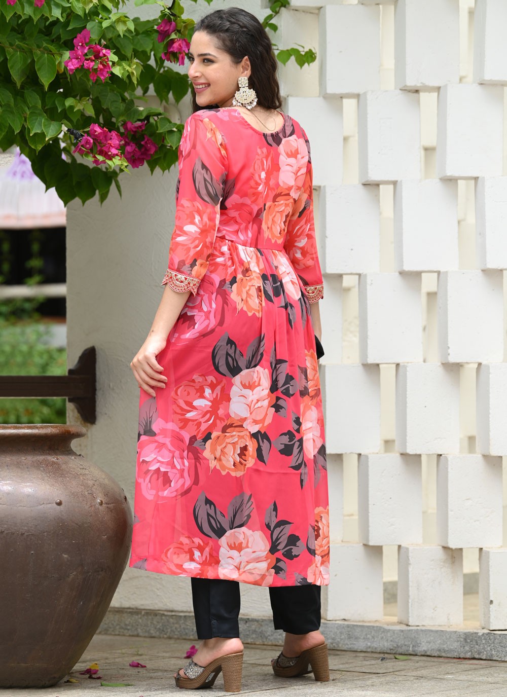 Archive Floral Printed 316617 Pink T6774