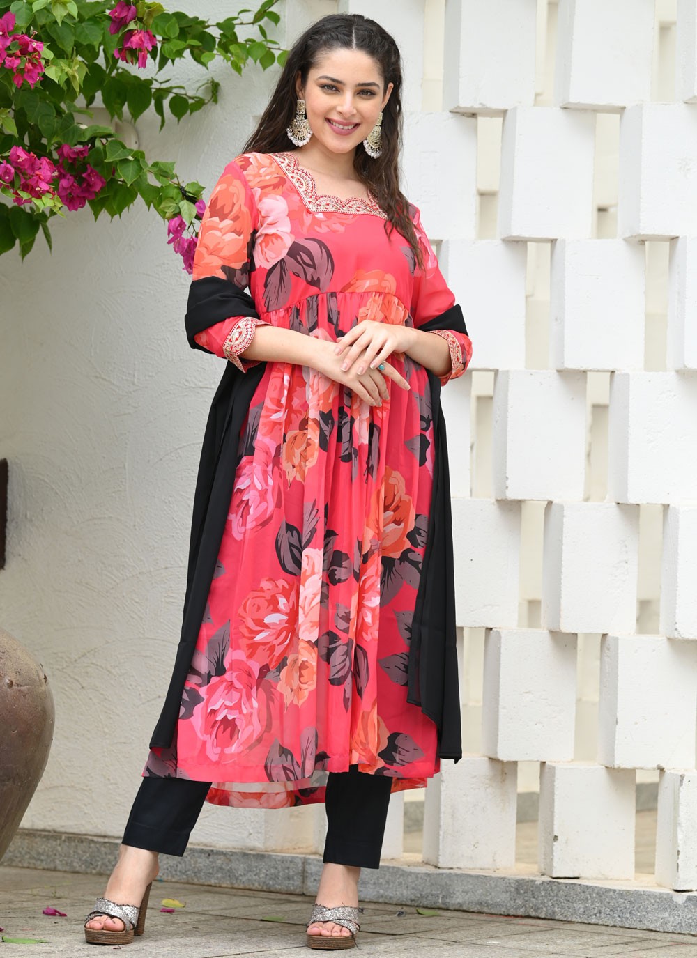 Archive Floral Printed 316617 Pink T6774