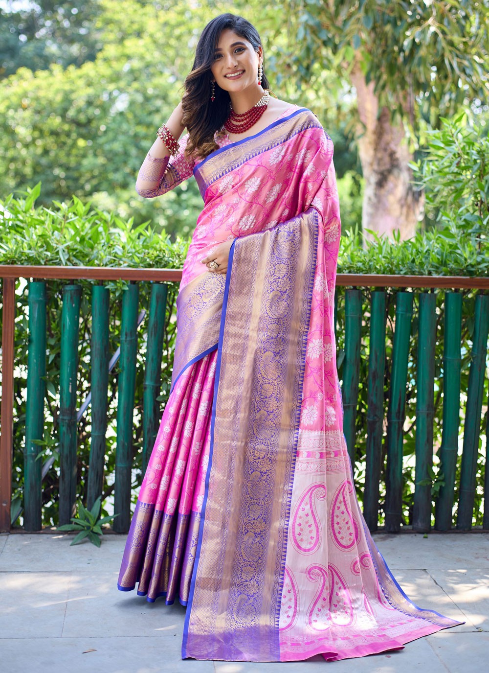 Woven, Zari Banarasi Silk Saree - S12256
