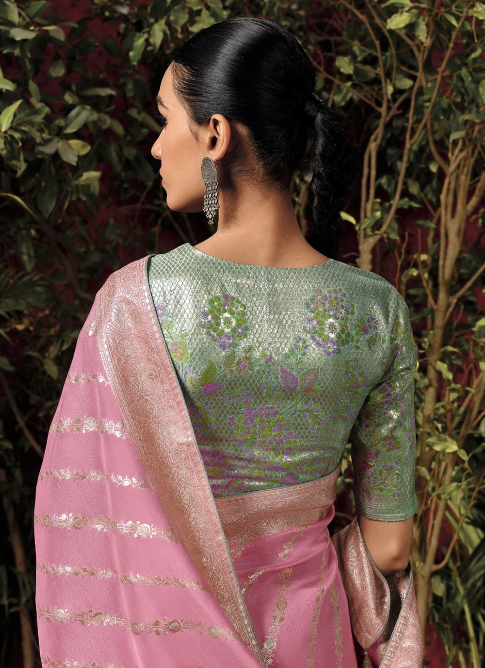 Classic Weaving Zari Silk, Viscose Saree - S4970