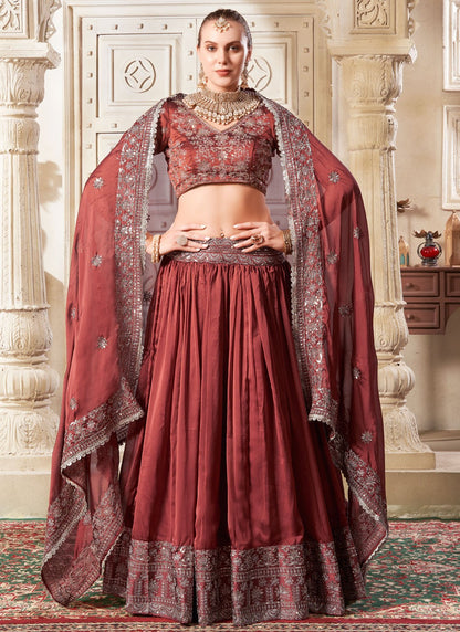 Diamond Net A - Line Lehenga - L2369