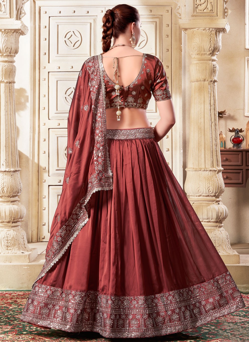 Diamond Net A - Line Lehenga - L2369
