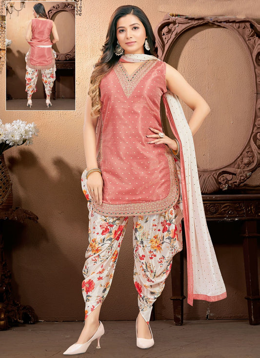 Archive Embroidered, Zari 316754 Pink T6803