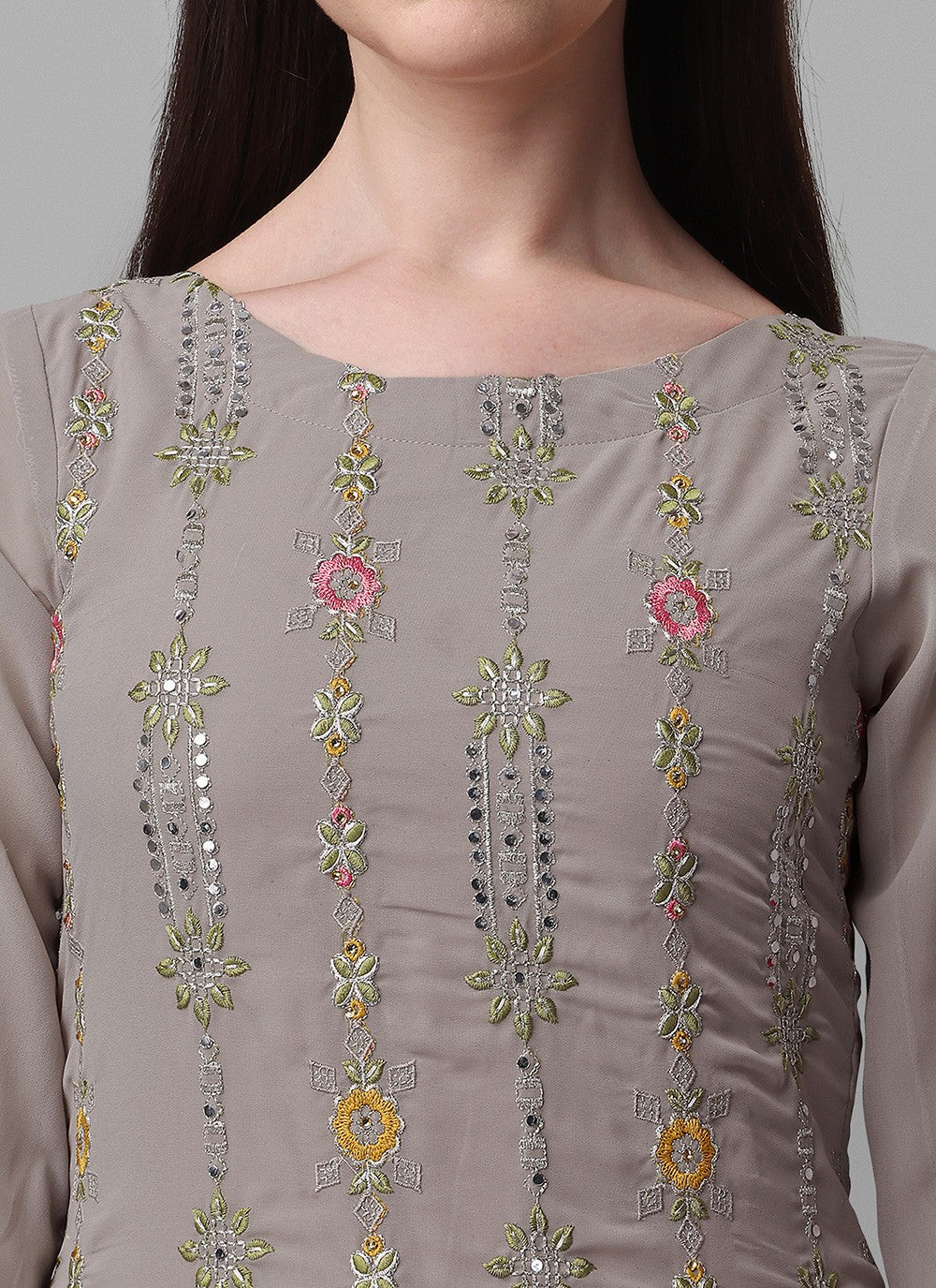 Faux Georgette Salwar Suit - T1116