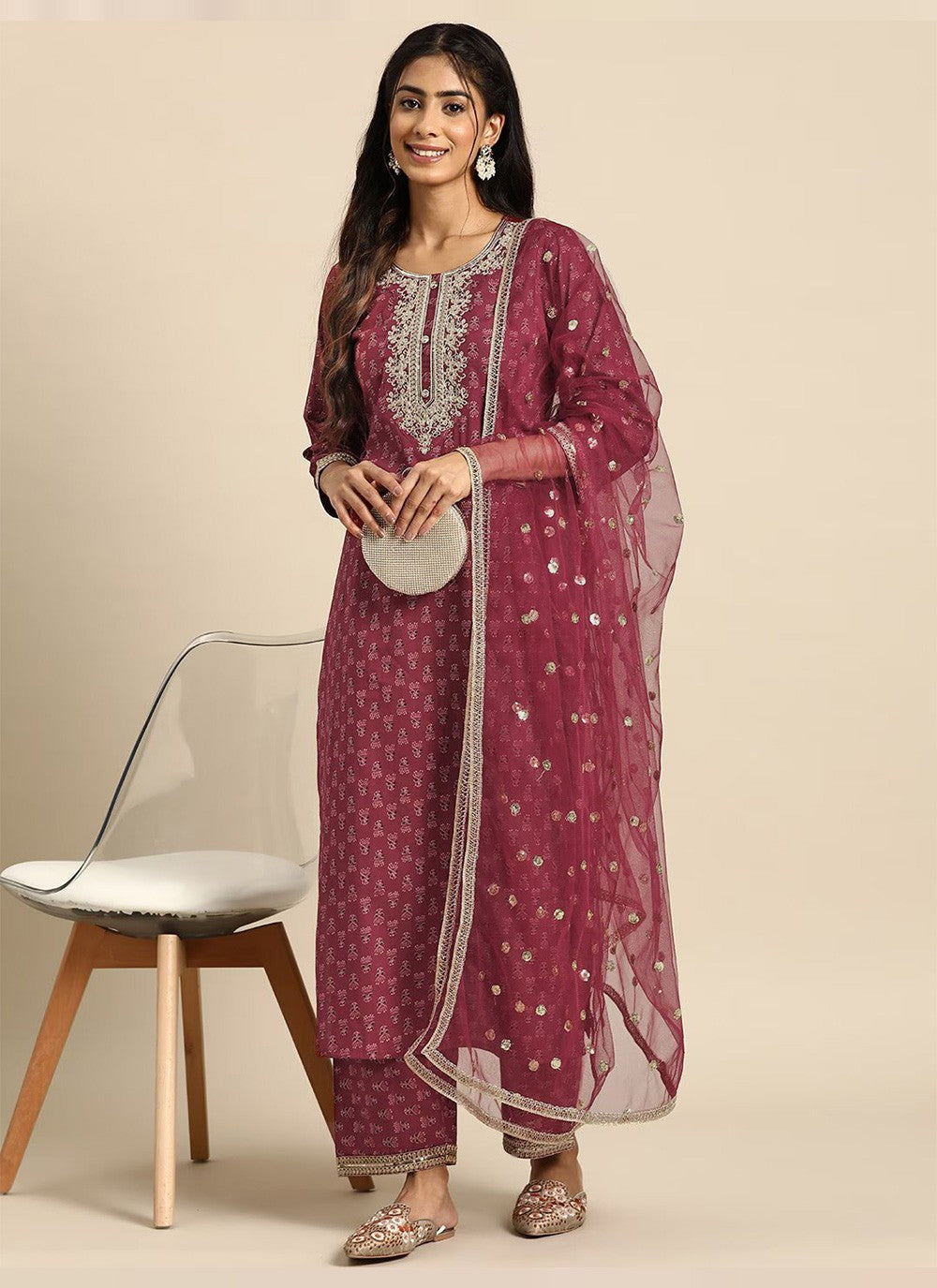 Rayon, Viscose Anarkali - T1166