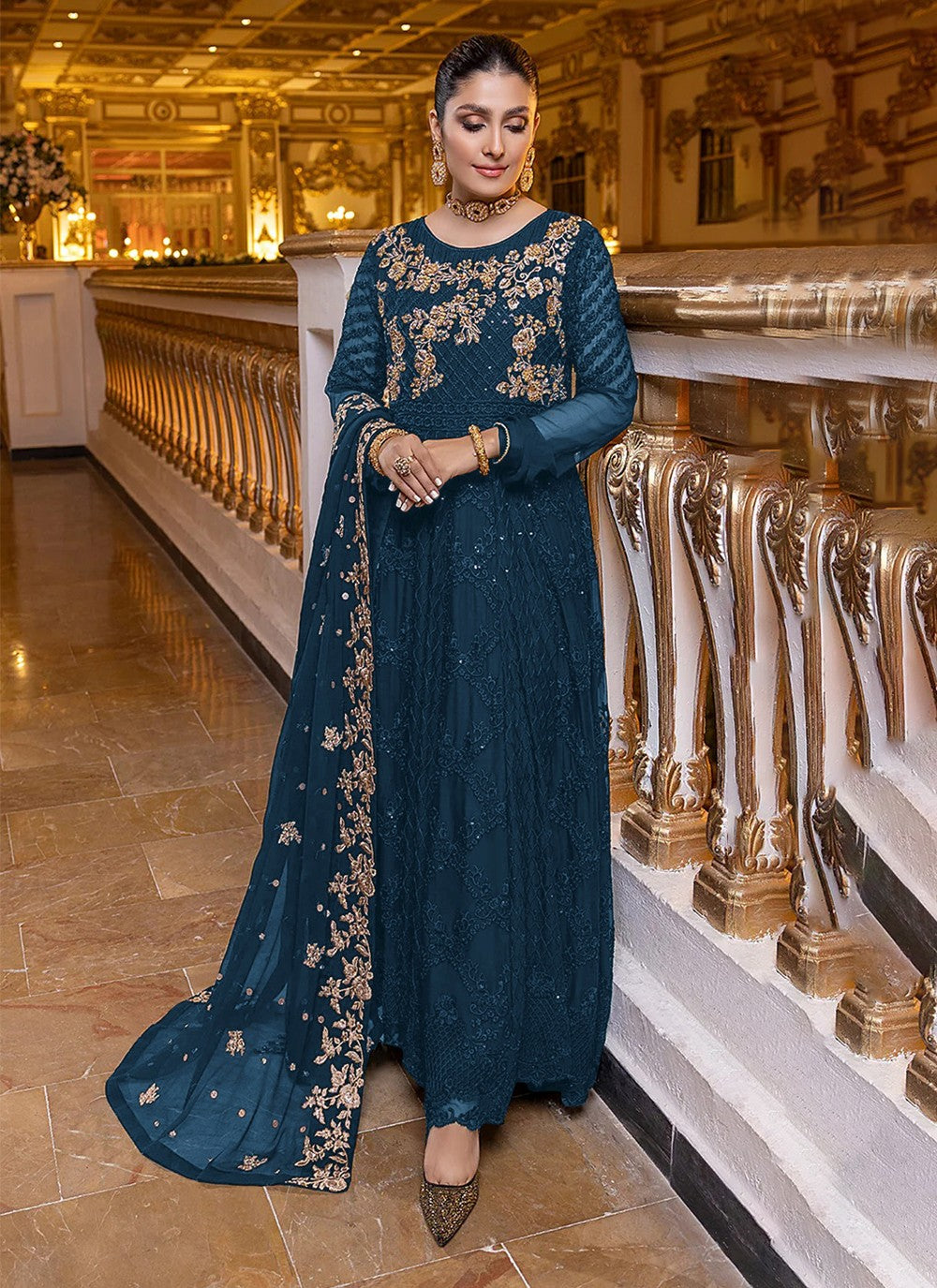 Faux Georgette Salwar Suit - T1392