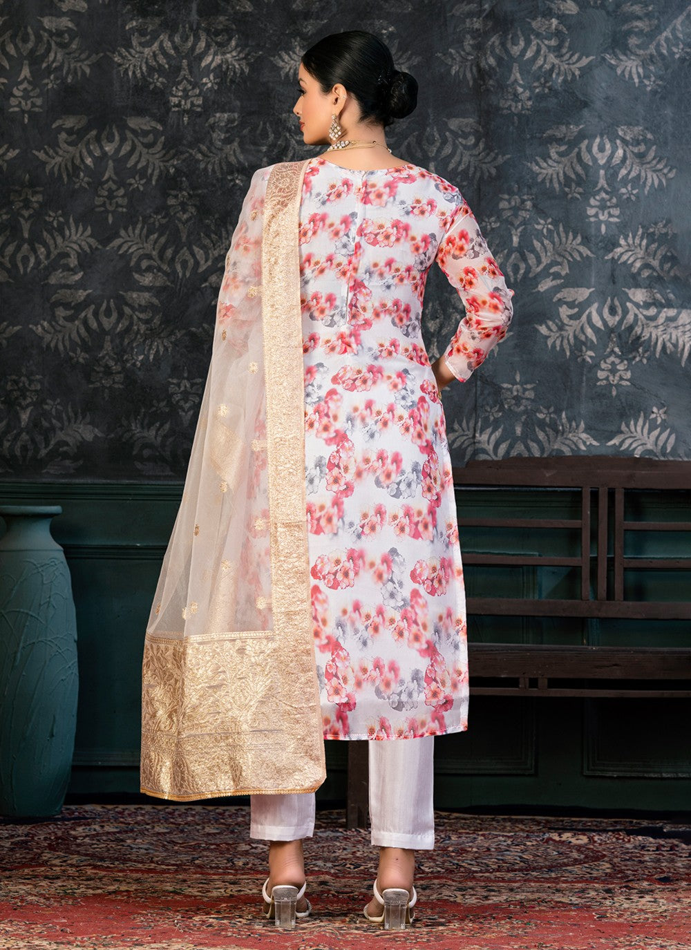 Organza Salwar Suit - T1361