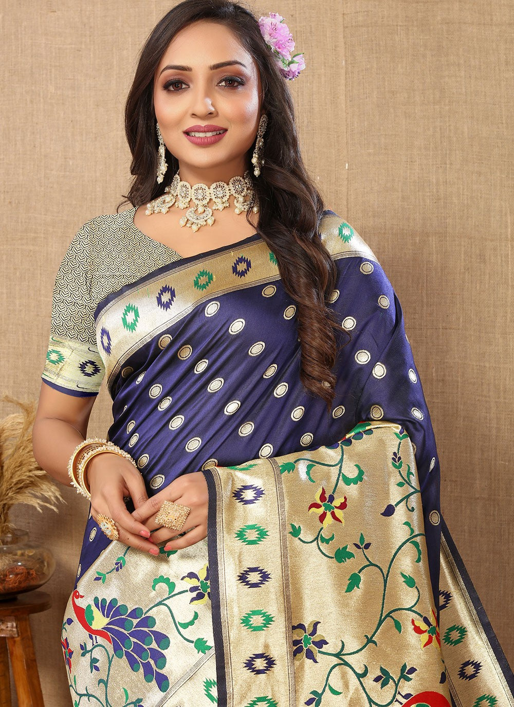 Classic Weaving Zari Silk Saree - S5622