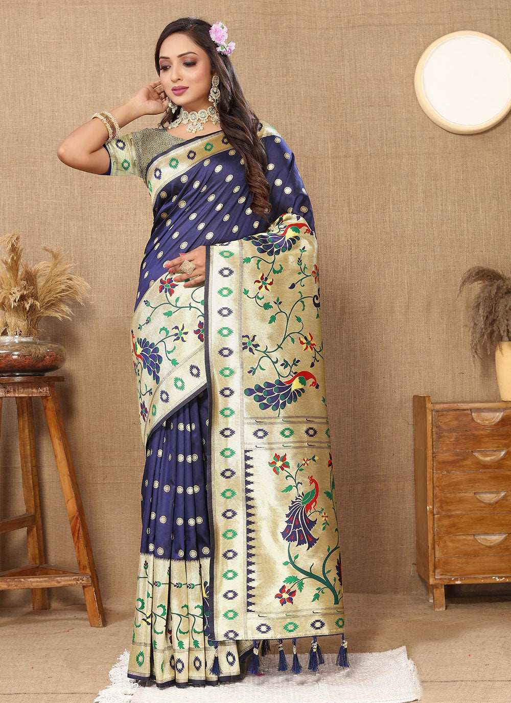 Classic Weaving Zari Silk Saree - S5622