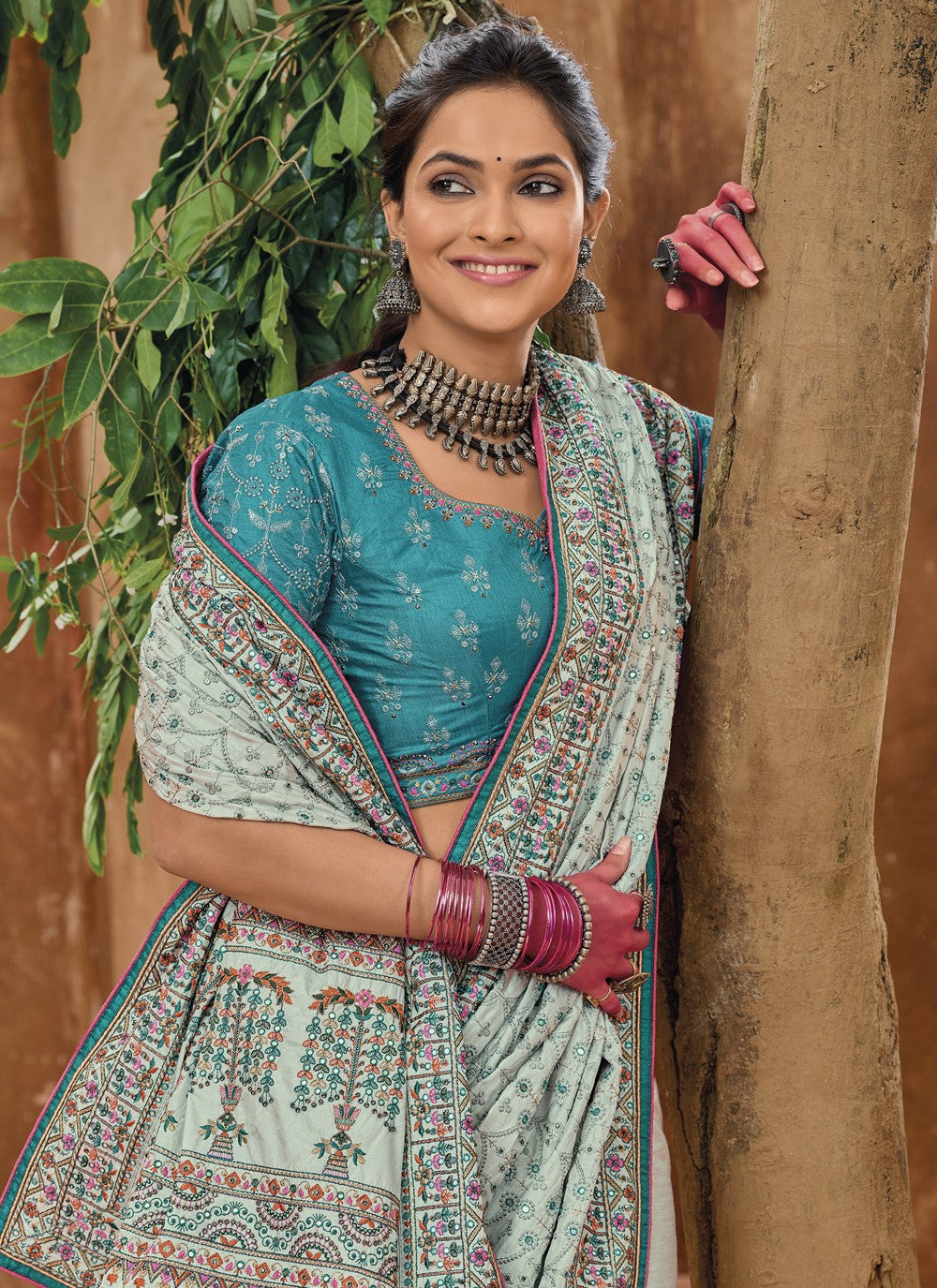 Classic Diamond Banarasi Silk Saree - S3758