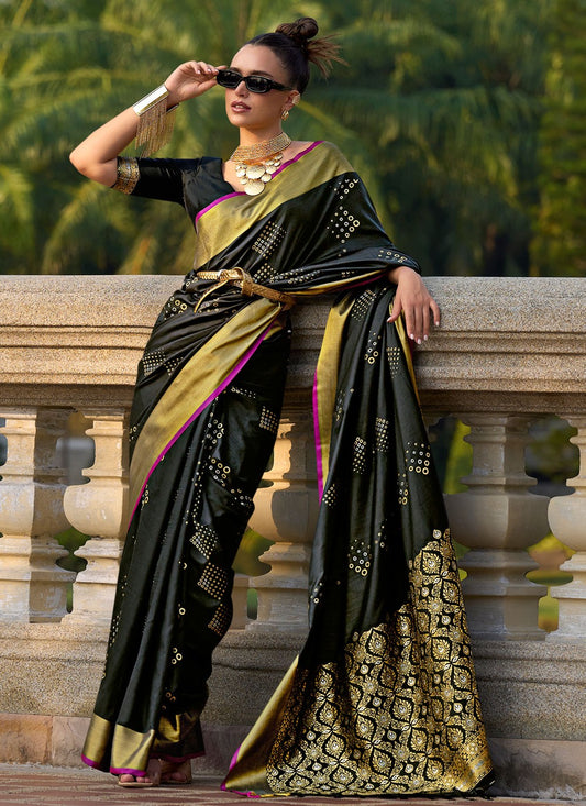 Trendy Weaving Zari Silk Saree - S5895