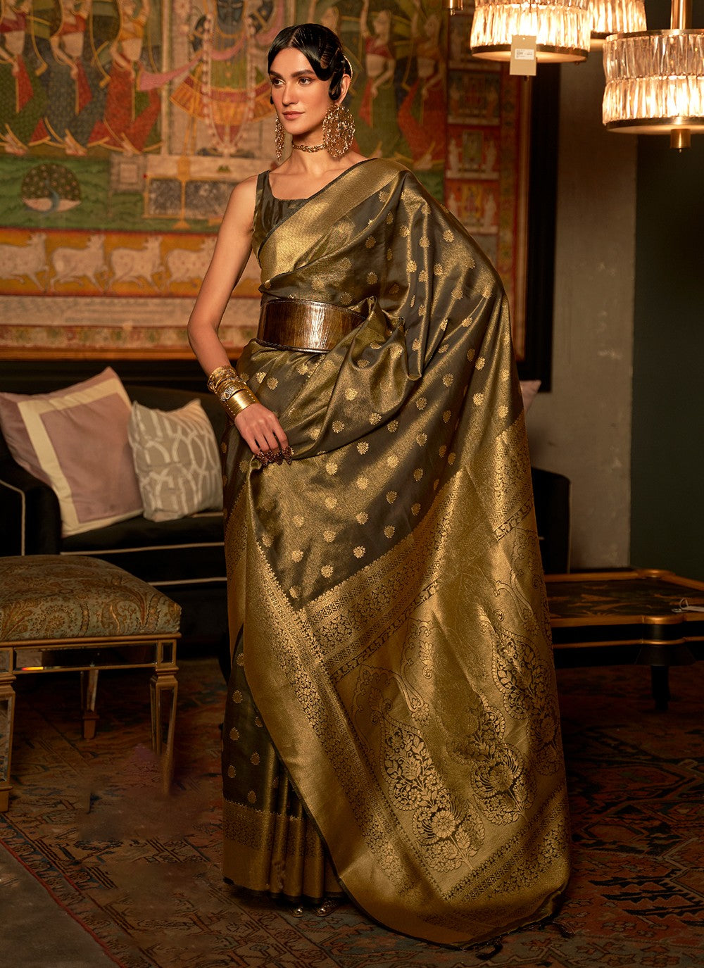 Trendy Weaving Zari Silk Saree - S3328