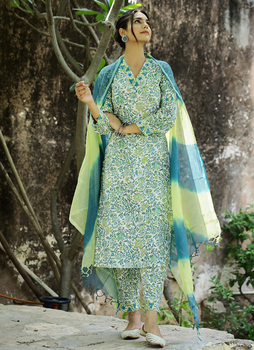 Archive Printed 316528 Sea Green T6752
