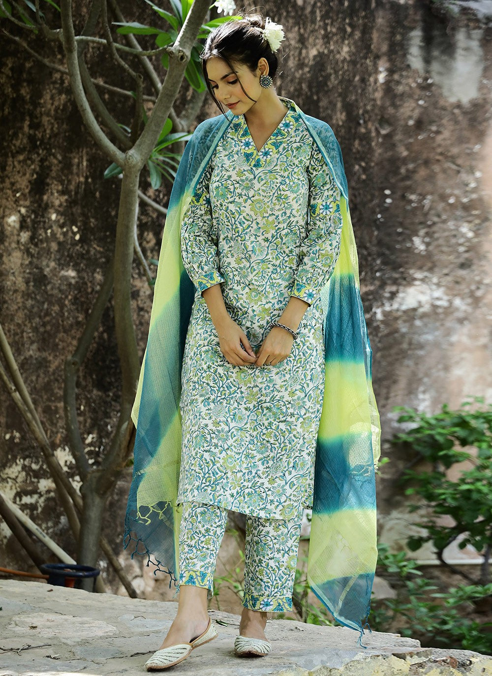Archive Printed 316528 Sea Green T6752